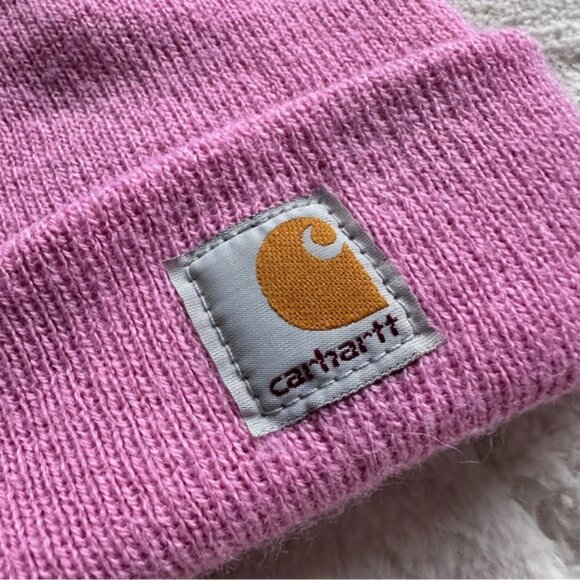 Carhartt | Pink Beanie Foldover Beanie Hat | Size Toddler - Picture 4 of 7